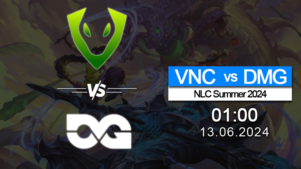 Soi kèo LMHT cặp đấu giữa Venomcrest Esports đối đầu với DMG Esports, trận đấu thuộc giải đấu NLC Summer 2024.