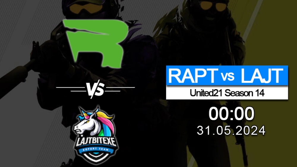 Soi kèo CSGO cặp đấu giữa Raptors Esports Club đối đầu với Lajtbitexe, trận đấu thuộc giải đấu United21 Season 14: Division 2.